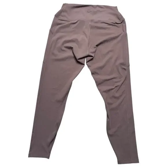 Nike One Dri-Fit High Rise Women’s Cropped Leggings - Brown Taupe (NWT) - L - Picture 5 of 12